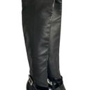 Jimmy Choo  Knee High Leather Pull On Heeled OTK Boots Black Size 38 Photo 1