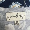 Wonderly NWOT  Floral V-Neck Long Sleeve Tiered Tunic Top Blouse Jersey Knit XL Photo 1