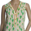 Modcloth  Cafe au Soleil White and Cactus Tank Photo 1