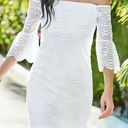 Lilly Pulitzer  Lexa Scalloped Shell Off-Shoulder Dress White XS Photo 0