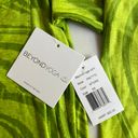 Beyond Yoga Printed Wind Down Pajama Long Sleeve Matcha Green Swirl Lime Green Photo 2