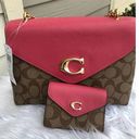 New Coach Tammie Shoulder Bag in Signature Canvas Purse Set 2Pcs Set Photo 1