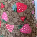 Coach NWT  Signature Wild Strawberry Print Bucket Hat CH392 Photo 10