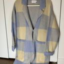 Lush Clothing Plaid Cardigan Oversized  Photo 3