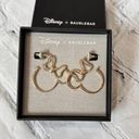 Disney NWOT  x BaubleBar Minnie Mouse Outline Hoop Earrings in Gold Photo 0