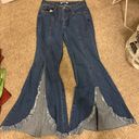 Nordstrom SJYP front split flare jeans Photo 1