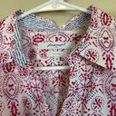 Foxcroft  Women Button Up Top Blouse Shirt Size M White Easy Care Cotton Collared Photo 1