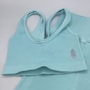 Free People NEW Set!  Movement XS/S Happiness Runs Scoop Neck Sport Bra Aqua Blue Photo 2