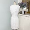 Banana Republic White Cotton Eyelet Sleeveless Sheath Dress 4 Small Photo 4