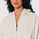 Hollister Hooded Crop Corduroy Zip Up Jacket Photo 1