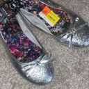 Faded Glory - New  sparkle glitter ballet shoes flats size 6 Photo 2