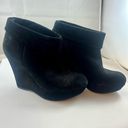 Gianni Bini GB  Black Suede Fold Over Booties Photo 0