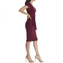 Dress the Population  Dana Dress Bodycon Sheath Burgundy Cocktail Sz Med New Photo 4