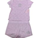 Juicy Couture  Light Pink soft Velvet Pajama set size XL NWT Photo 0