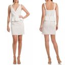 Trina Turk NWT  Ryo White Floral Embroidered Tulle Peplum Sheath Dress 6 Photo 1