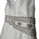 Oleg Cassini  White Strapless Wedding Gown Photo 3