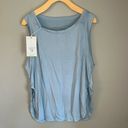 Halara Round Neck Split Hem Casual Tank Top Size S Photo 2