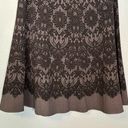 Tahari  Women’s Grey Lace Print A Line Knee Length Skirt Photo 8