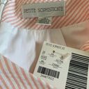 Petite Sophisticate NWT  Pink & White Seersucker Skirt Photo 4