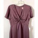 Show Me Your Mumu  Rome Twist Satin Gown Dress Plum Purple Size XXS NEW Photo 5