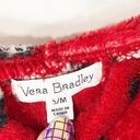 Vera Bradley  Small Medium Robe Playful Penguins Red Mini Belted Fleece Lounge D Photo 7