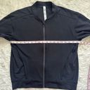 Lululemon Two Track Mind Jacket Bomber Full Zip Up W3CITS Athletic Black M Photo 10