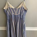 Lush Clothing Lush Women’s Blue White Cut Out Midi Dress Size Small Photo 11