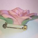 Vintage Delicate Bone China Flower Boho Brooch Shoulder Pin Photo 3