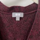 Uniqlo  burgundy marled cardigan in size M Photo 2