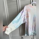 American Eagle AEO Jegging Fit Crewneck Sweatshirt Oversized Pastel Tie Dye Ahh-mazingly Soft Photo 2