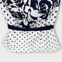 White House | Black Market  Floral and Polka Dot Corset Bustier Crop Top Size 4 New Photo 3