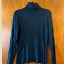  Capri Turtleneck Aviator Blue Top Silk Rayon Blend NWT Chicos Size 2 Photo 4