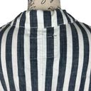 Sanctuary  women Large Blazer Cotton Raven Stripe Nordstrom Soft Navy White Layer Photo 3