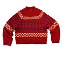 Universal Threads Universal Thread Women's Small Red Knit Mock Neck Sweater Photo 0