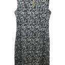 Calvin Klein Black Animal Print Queen Anne Womens Knee-Length Dress Size 10 Photo 0