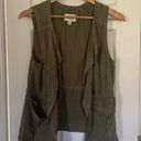 American Eagle Retro AEO Military Green Safari Utility Cargo Vest Photo 1