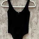 Aura Black Rib Tank Bodysuit Photo 0