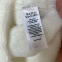 Bailey 44 Soft Mock Neck Fuzzy Faux Fur Pullover Sweater Short Sleeve White L Photo 6