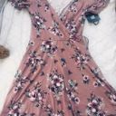 Iz Byer Floral Print Flutter Sleeve Short Dress Photo 0