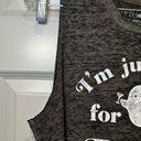 Fifth Sun  Grey Burnout “I’m Just Here For the Boo’s” Ghost Graphic Tank size M Photo 3