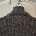 DKNY  Jeans Charcoal Gray Cardigan Sweater with Faux Fur Accent—Size Medium Photo 11