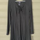  Sonoma Black Long Sleeve Mini Dress Bow Flowy A Line NWT Minimalist Photo 0