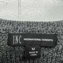 INC  Charcoal Ribbed Long Sleeve Stretch Women's Pullover Sweater Size XS Photo 1