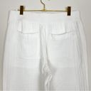 Lou & grey New LOFT  White Cotton Gauzy Wide Leg Pants Size Small Photo 7