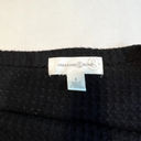 Treasure & Bond  Womens‎ Shirt Black Size Small Waffle Knit Boat Neck Photo 1