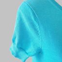 Brooks Brothers  aqua silk blend t-shirt short sleeve sweater size small Photo 1