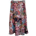 Her Destiny Women's Green Multicolored Floral Print Bohemian Maxi Skirt Sz Med Photo 4
