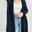 Barefoot Dreams Bamboo Chic Lite Long Open Face Cardigan Sweater in Black Size S/M Photo 2