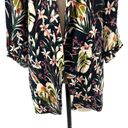 ZARA  Wild Willow Floral Satin Blazer 3/4 Length Sleeve Size Medium Photo 4