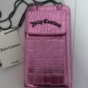 Juicy Couture NWT  SHINY PINK EMBOSSED VEGAN LEATHER PHONE/WALLET CROSSBODY Photo 0